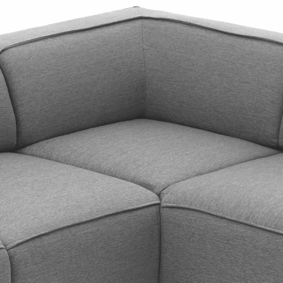 Clearance Wohnen 324x70x195 Wohnlandschaft in Hellgrau - Brianco
