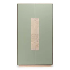 Outlet Wohnen 90x120x45 Wohnzimmer Highboard in Grau & Buche - Ajevos