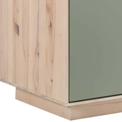 Outlet Wohnen 90x120x45 Wohnzimmer Highboard in Grau & Buche - Ajevos