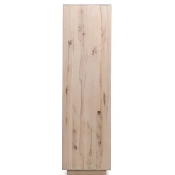 Outlet Wohnen 90x120x45 Wohnzimmer Highboard in Grau & Buche - Ajevos