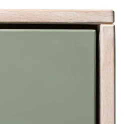 Outlet Wohnen 90x120x45 Wohnzimmer Highboard in Grau & Buche - Ajevos