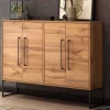 Online Wohnen 112x94x33 Wohnzimmer Kommode mit vier Türen - Swurta