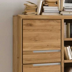 Discount Wohnen 114x134x41 Wohnzimmer Schrank mit Regal Teil - Croconia