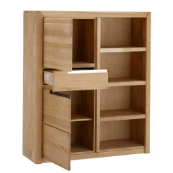 Discount Wohnen 114x134x41 Wohnzimmer Schrank mit Regal Teil - Croconia