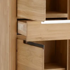Discount Wohnen 114x134x41 Wohnzimmer Schrank mit Regal Teil - Croconia