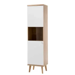 Best Wohnen 50x197x40 Wohnzimmer Schrank mit Glas - Cablos I
