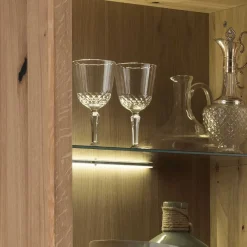 Online Wohnen 65x148x40 Wohnzimmerschrank mit Glastür - Embleys