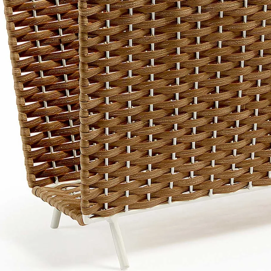 Best Wohnen 42x35x20 Zeitungsständer aus Kunstrattan Beige - Julesta
