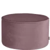 Outlet Wohnen 60x36x60 Zylinderförmiger Hocker aus Samt - Jowella