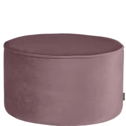 Outlet Wohnen 60x36x60 Zylinderförmiger Hocker aus Samt - Jowella
