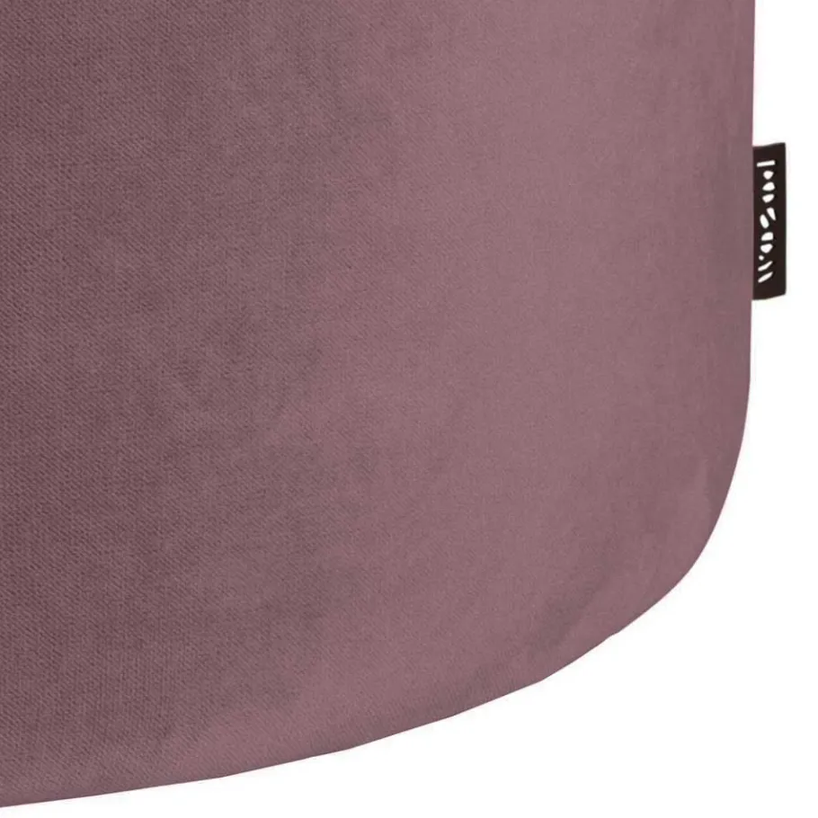 Outlet Wohnen 60x36x60 Zylinderförmiger Hocker aus Samt - Jowella