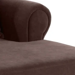 Sale Wohnen XXL Polstersessel in Braun Velours - Snoud