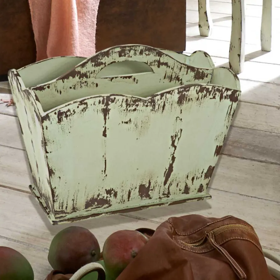 Best Wohnen Zeitschriftenständer Keopado im Shabby Chic Look