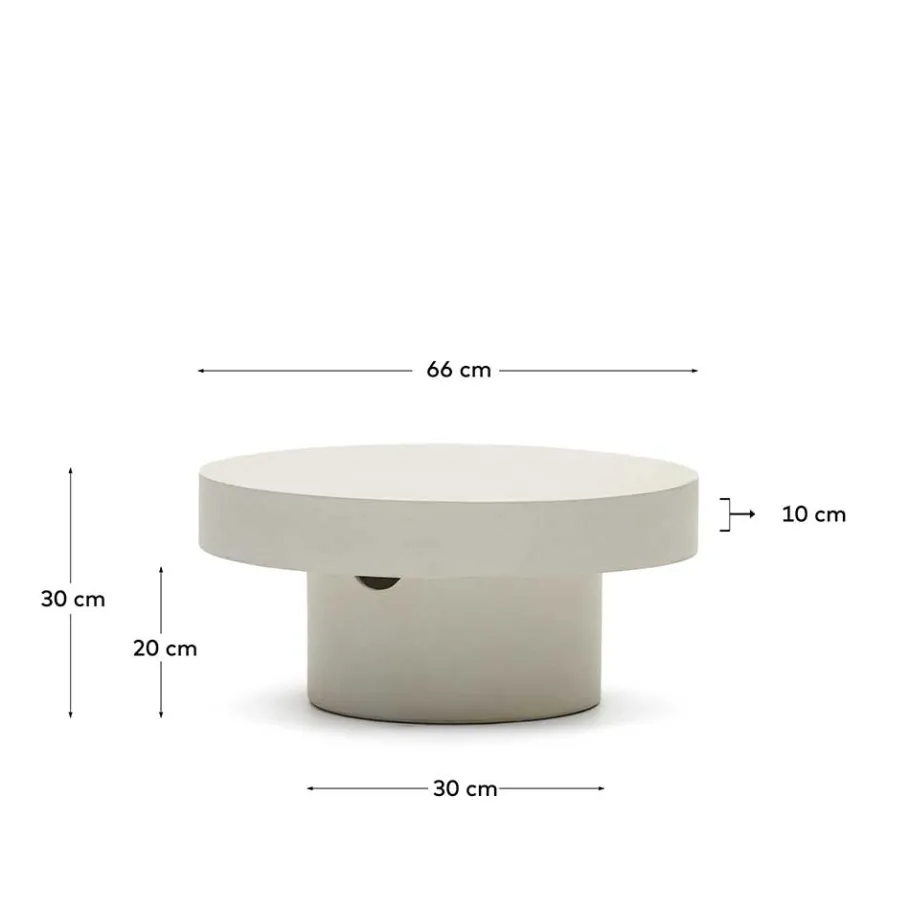 Best Wohnen Zement Couchtisch für Drinnen und Draussen - Stonya
