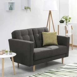Outlet Wohnen Zweier Couch mit Federkern - Durai
