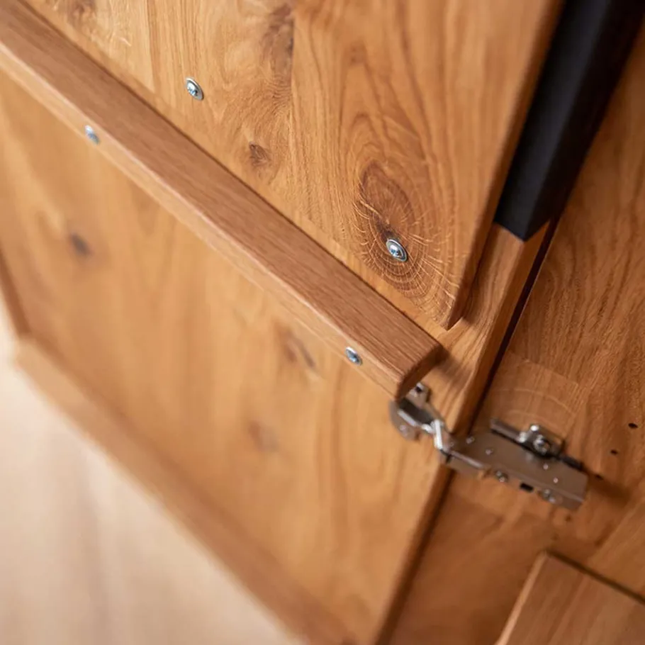 Sale Wohnen Zweifarbiger Kleiderschrank aus Eiche massiv - Agusto