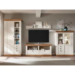 Hot Wohnen Zweifarbiges Landhausmöbel Set - Diatara I (vierteilig)