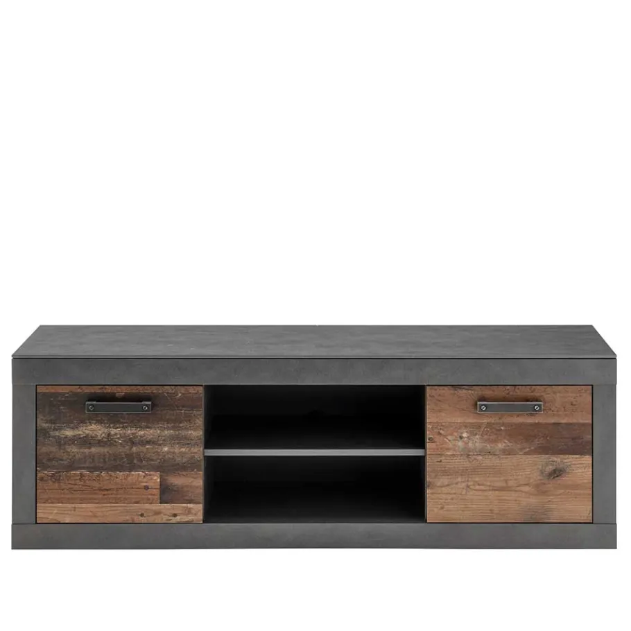 Discount Wohnen Zweifarbiges TV Board 153 cm breit - Timuras