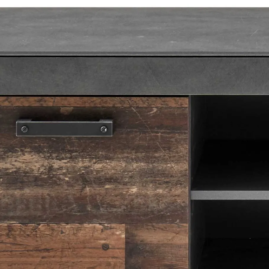 Discount Wohnen Zweifarbiges TV Board 153 cm breit - Timuras