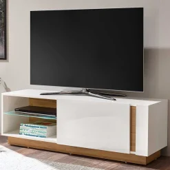 Clearance Wohnen Zweifarbiges TV Board mit Klappe - Myrda