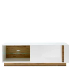 Clearance Wohnen Zweifarbiges TV Board mit Klappe - Myrda