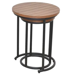 Online Wohnen Zweisatztisch in Walnuss Braun - Elefontra (zweiteilig)