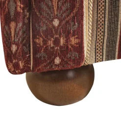 Sale Wohnen Zweisitzer Couch in Rot Braun Beige gestreift - Comi