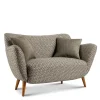 New Wohnen Zweisitzer Designsofa in Beige Braun gemustert - Regiovs