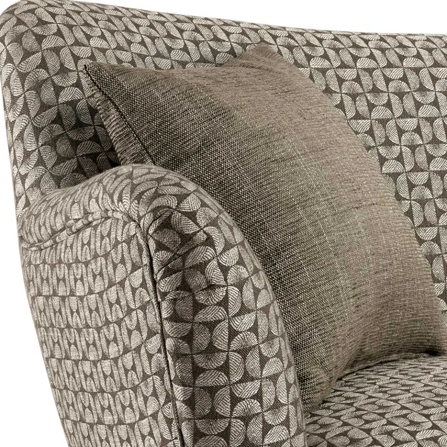 New Wohnen Zweisitzer Designsofa in Beige Braun gemustert - Regiovs