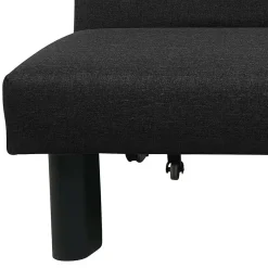 Online Wohnen Zweisitzer Faltsofa in Schwarz - Lardias