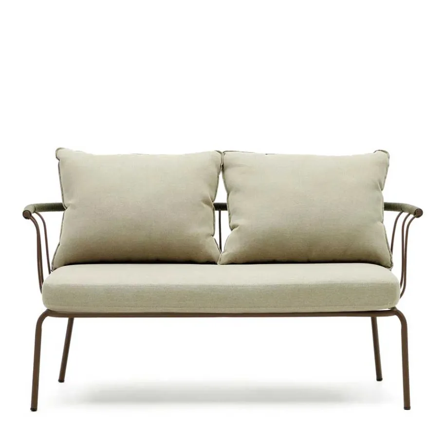 Sale Wohnen Zweisitzer Gartensofa in Braun - Ragusca