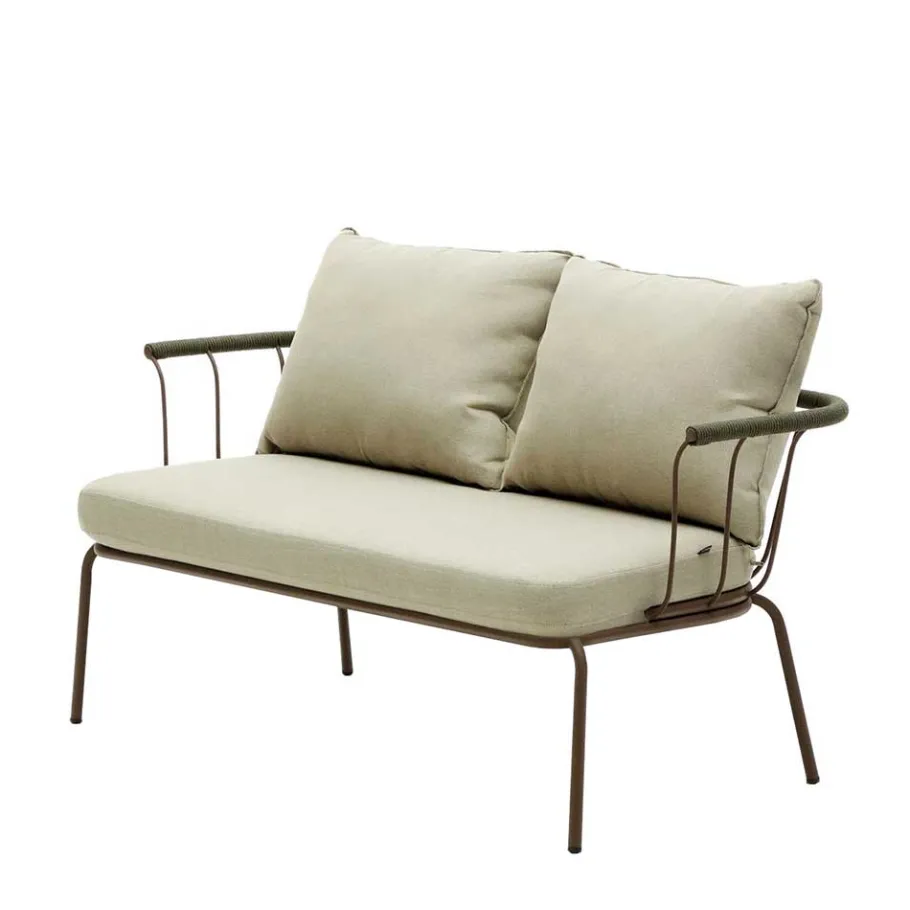 Sale Wohnen Zweisitzer Gartensofa in Braun - Ragusca