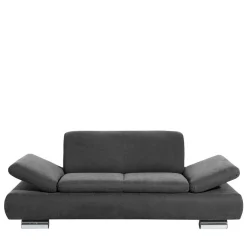 Sale Wohnen Zweisitzer Sofa aus Velours Anthrazit - Venezia