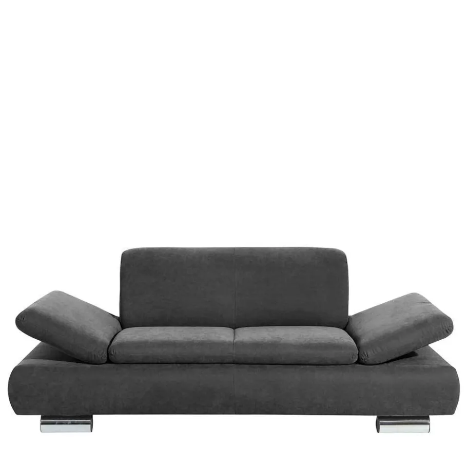 Sale Wohnen Zweisitzer Sofa aus Velours Anthrazit - Venezia