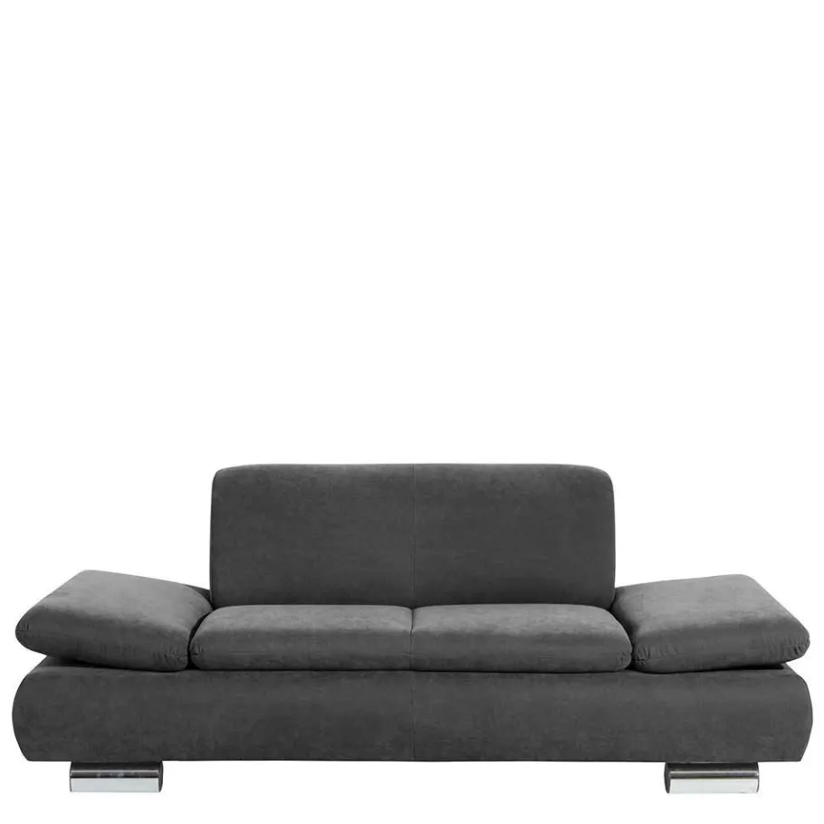 Sale Wohnen Zweisitzer Sofa aus Velours Anthrazit - Venezia