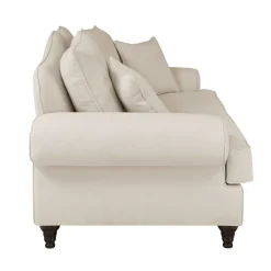 Online Wohnen Zweisitzer Sofa in Beige & Dunkelbraun - Merandes