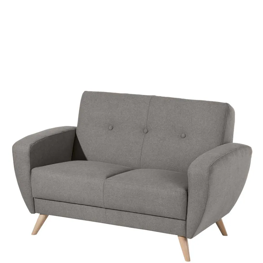 Sale Wohnen Zweisitzer Sofa in Grau Microfaser - Durencas