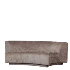Hot Wohnen Zweisitzer Sofa in Taupe Chenille - Fridelia
