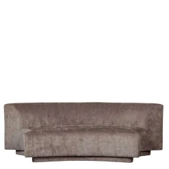 Hot Wohnen Zweisitzer Sofa in Taupe Chenille - Fridelia