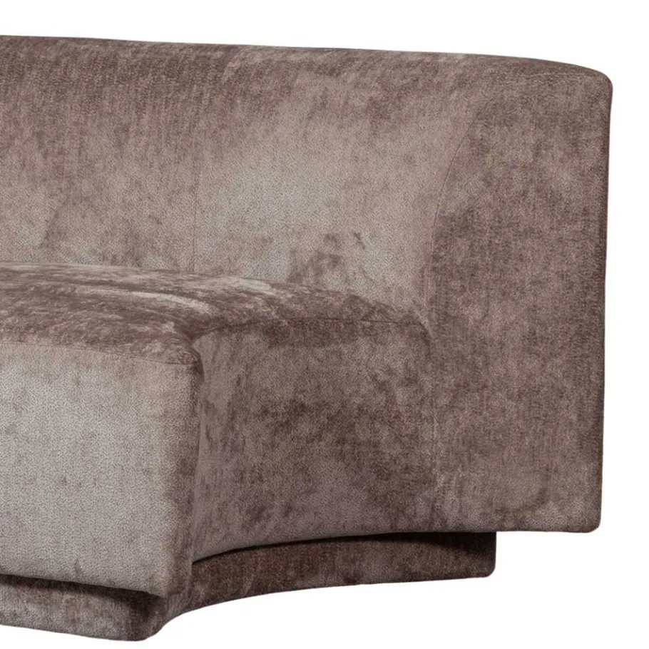 Hot Wohnen Zweisitzer Sofa in Taupe Chenille - Fridelia