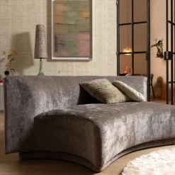 Hot Wohnen Zweisitzer Sofa in Taupe Chenille - Fridelia