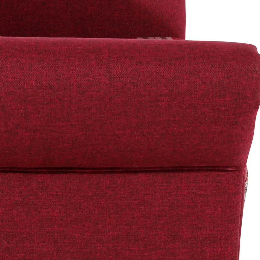 Best Wohnen Zweisitzer Stoffsofa in Rot kariert - Lyatea