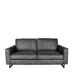 Online Wohnen Zweisitzer Wohnzimmer Sofa mit Kufen aus Metall - Comoto