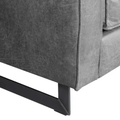 Online Wohnen Zweisitzer Wohnzimmer Sofa mit Kufen aus Metall - Comoto
