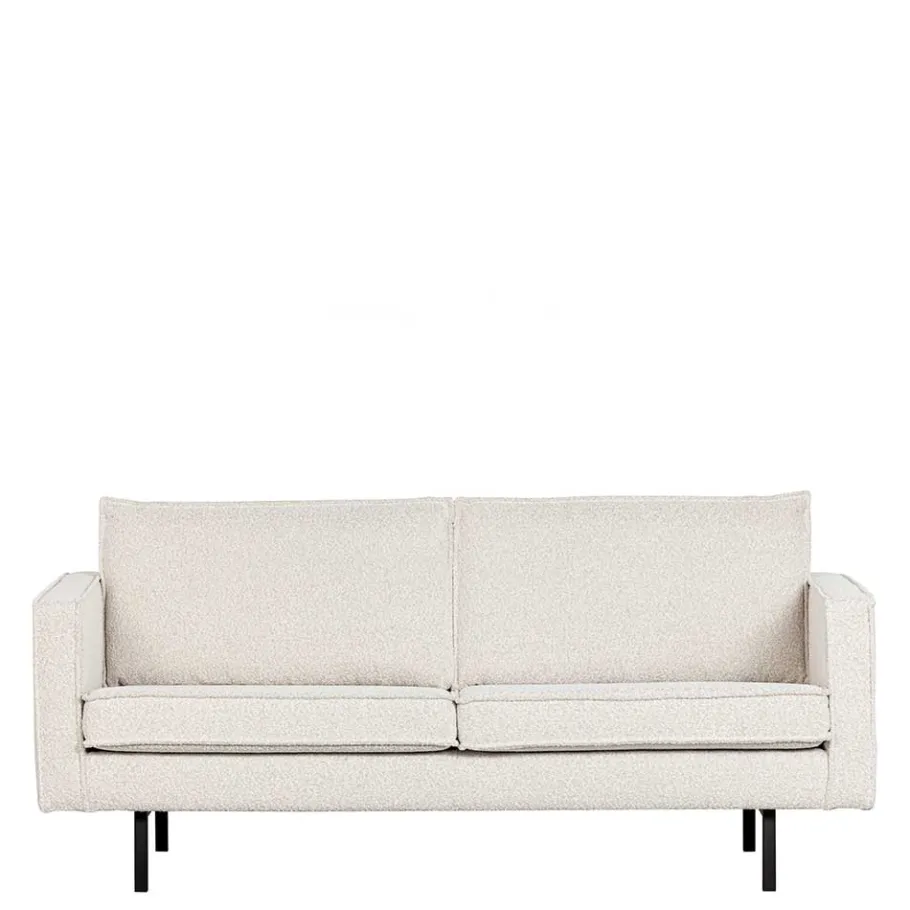 New Wohnen Zweisitzer Wohnzimmercouch in Beige Boucle - Elisa