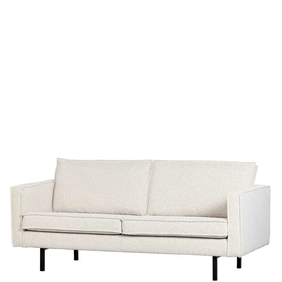 New Wohnen Zweisitzer Wohnzimmercouch in Beige Boucle - Elisa