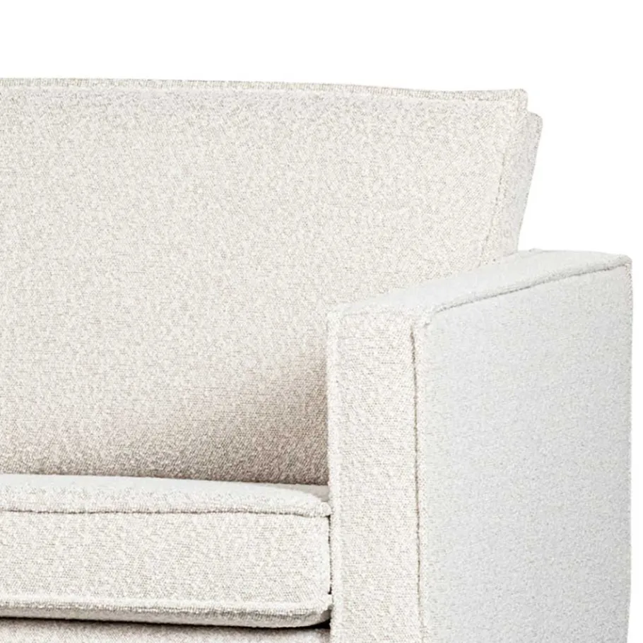 New Wohnen Zweisitzer Wohnzimmercouch in Beige Boucle - Elisa
