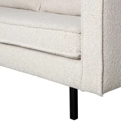 New Wohnen Zweisitzer Wohnzimmercouch in Beige Boucle - Elisa