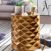 Hot Wohnen Zylinderform Metalltisch in Gold - Tunes