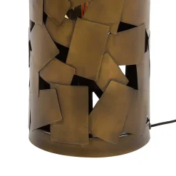 Best Wohnen Zylindrische Tischlampe in Bronze Antik - Standing